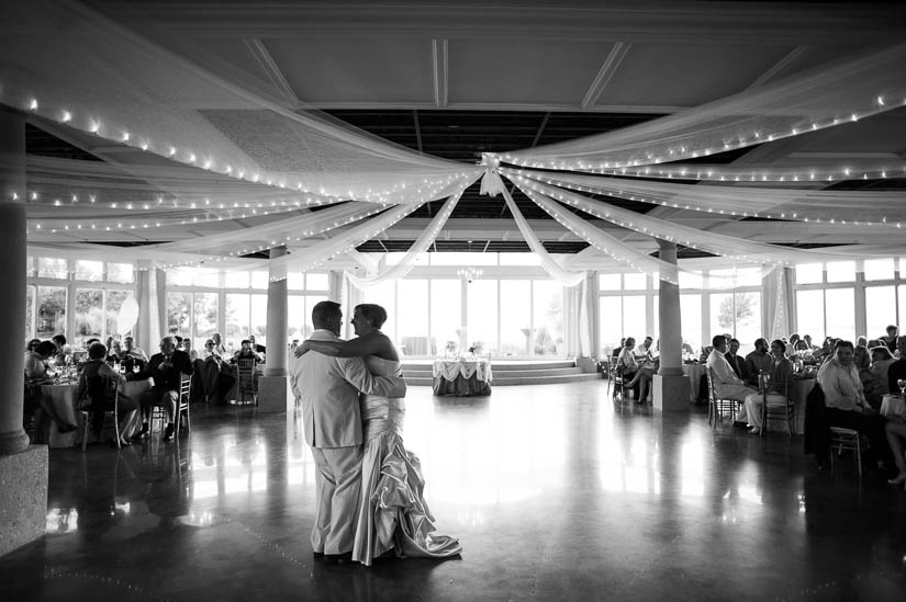 dancing at love point at kent island wedding