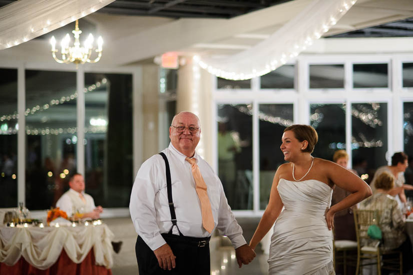 bride and her father at maryland eastern shore wedding