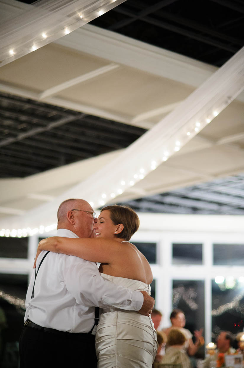 dancing with her father at love point wedding