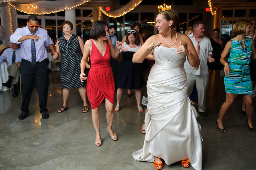 dancing at the wedding reception