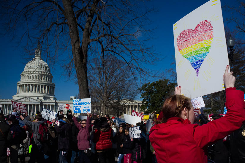 rally for marriage equality at the supreme court