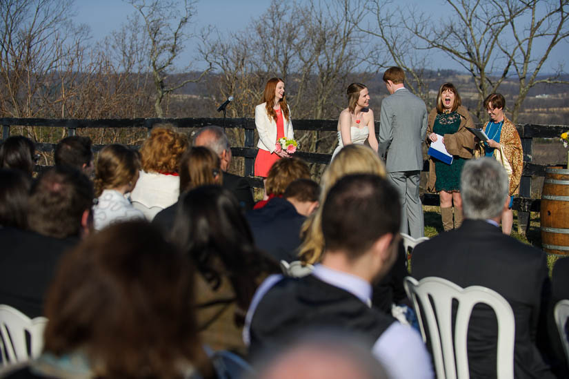 wedding photography at bluemont vineyard