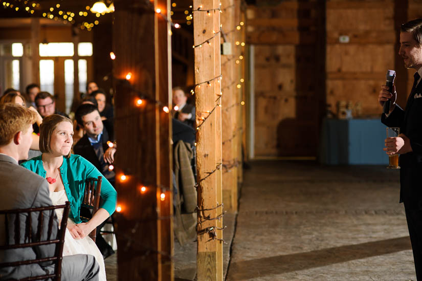 brother of the bride giving a toast at bluemont vineyard