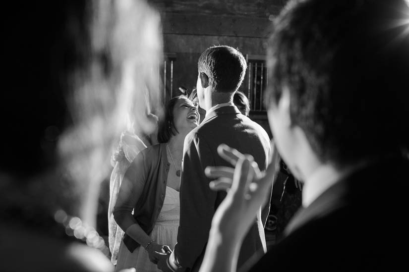 bride and groom laughing at bluemont vineyard wedding