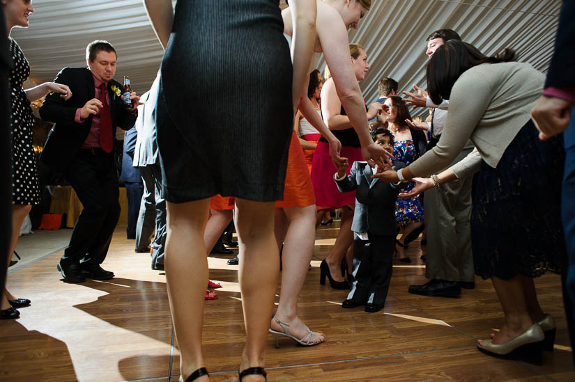 ring bearer with all the ladies