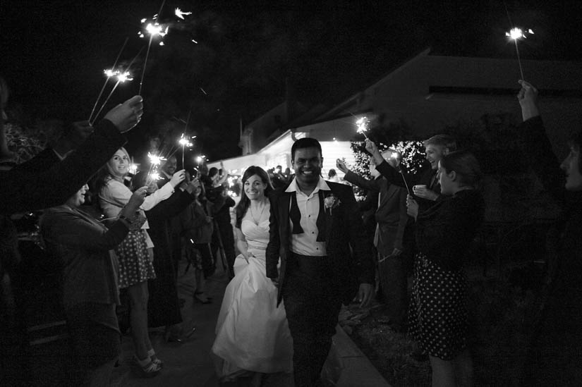 running through the sparklers at comus inn