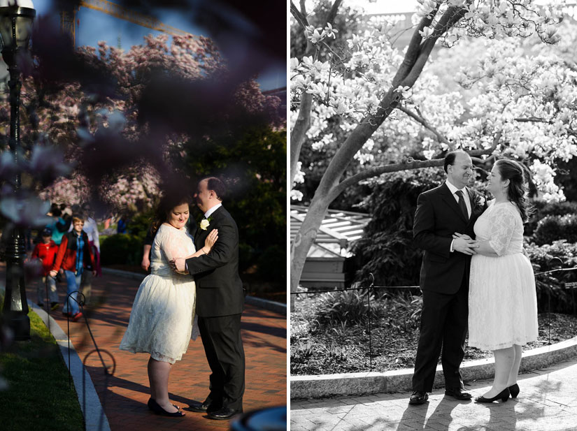 magnolia wedding portraits in haupt smithsonian garden