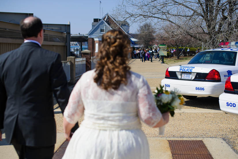 wedding images with police cars