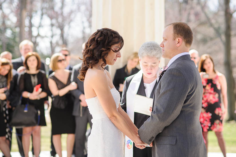 wedding ceremony at the dc war memorial