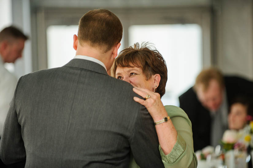 mother son dance at flying bridge wedding reception