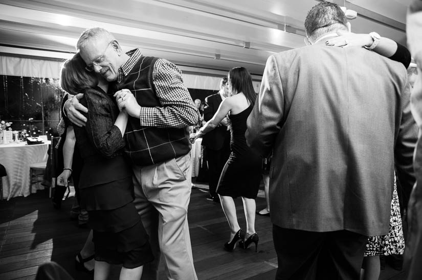 slow dancing at flying bridge wedding