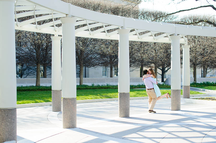 judiciary square engagement photos