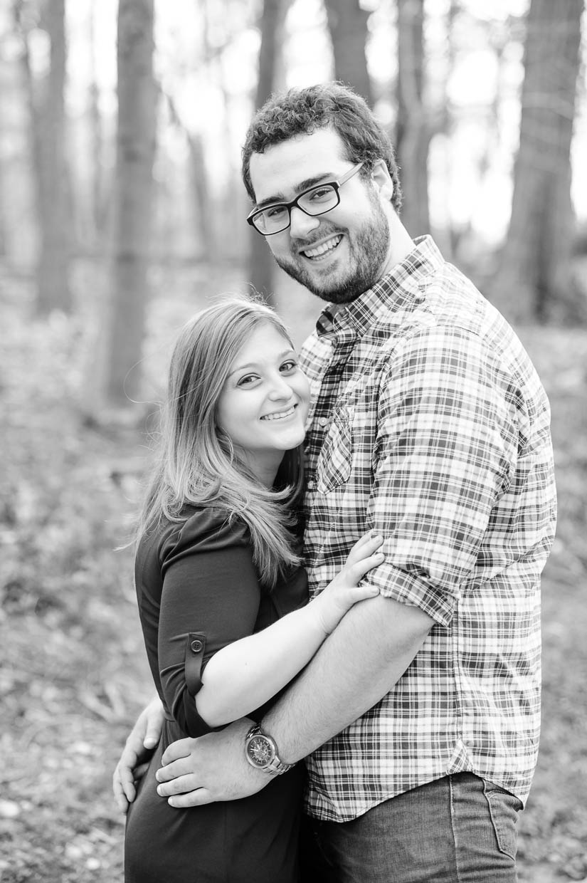 happy couple in rock creek park