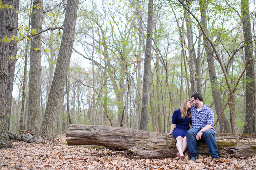 washington, dc woodsy engagement session