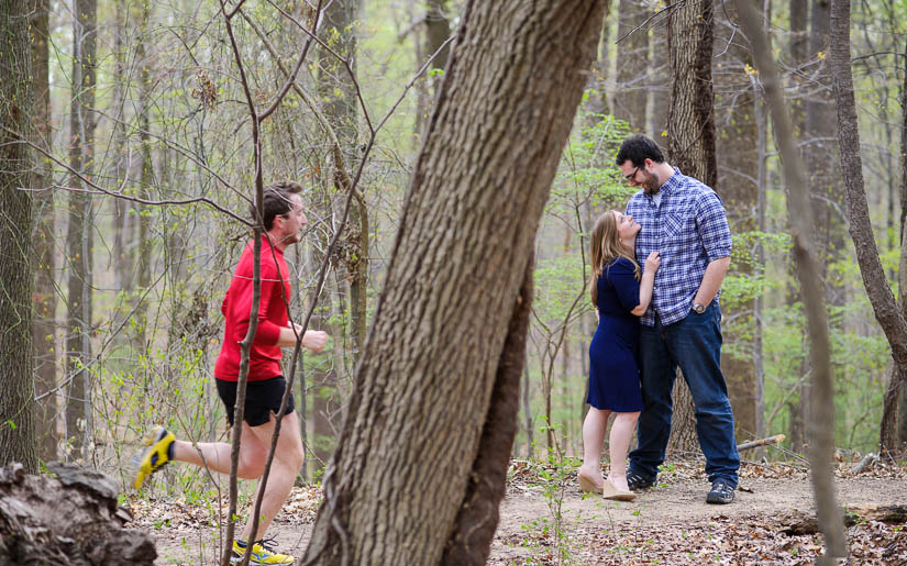 rock creek park street engagement photos