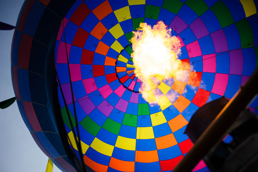 hot air balloon flame