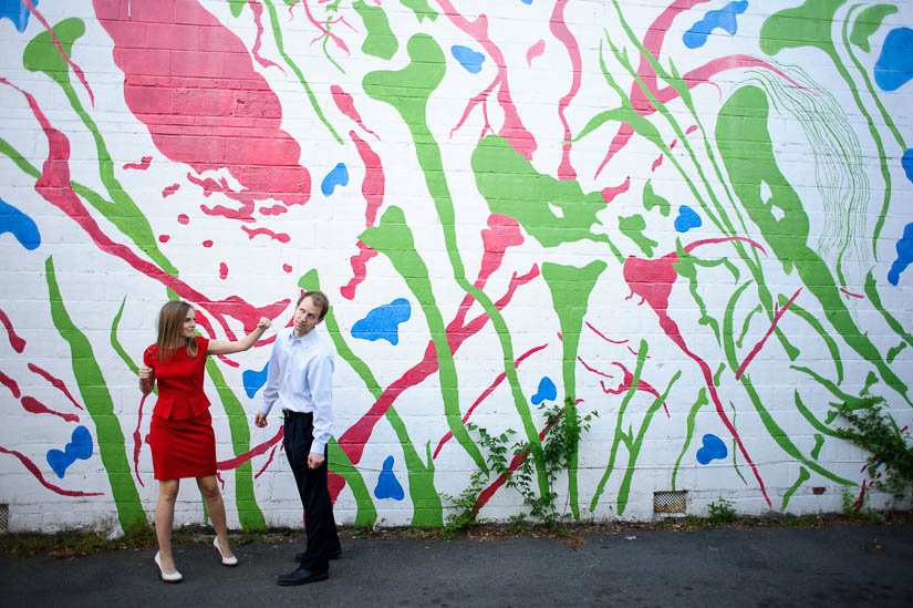 playful engagement photos in arlington, va