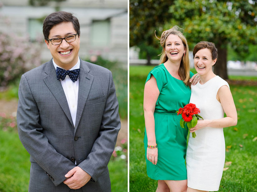 wedding portraits following dc courthouse wedding