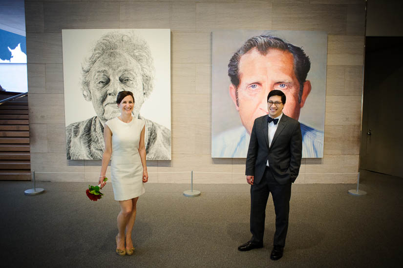 weird wedding portraits at the national gallery of art