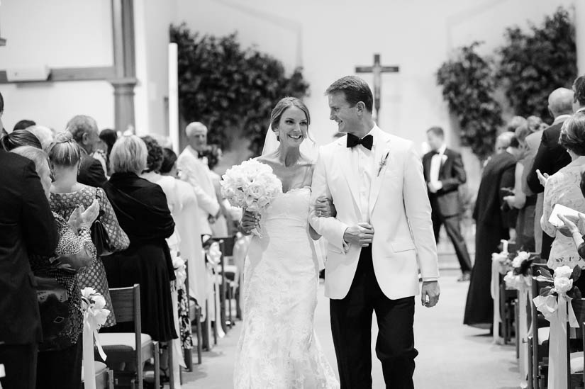 recessional from Loyola Blakefield church wedding