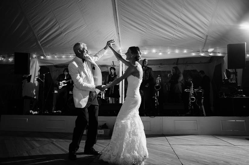 father-daughter dance at green spring valley hunt club wedding