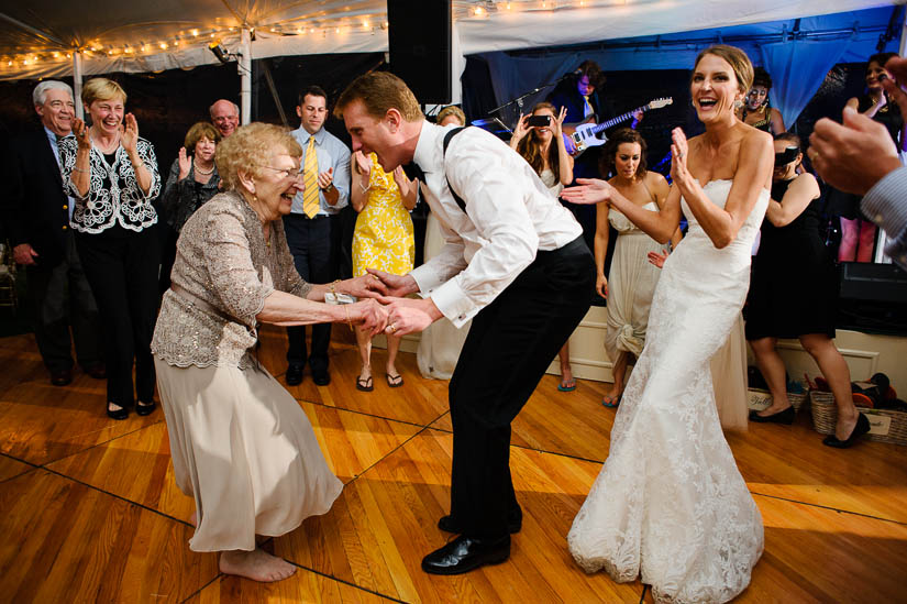 wedding at green spring valley hunt club with grandma