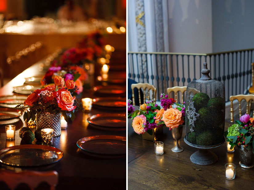 wedding decor at national museum for women in the arts