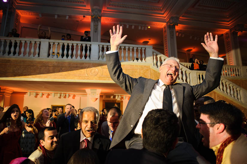 father of the bride during the hora at nmwa wedding