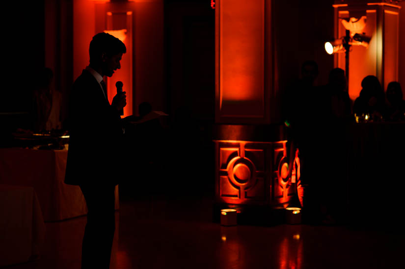 brother of the groom gives a speech at nmwa wedding