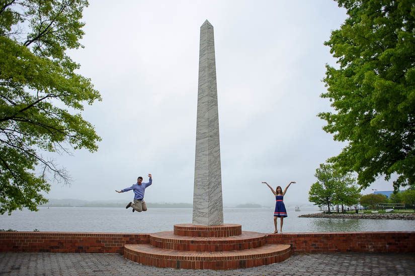 funky old town alexandria engagement photos