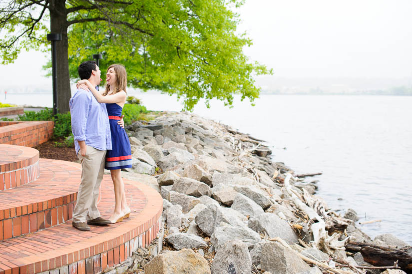 engagement session in old town alexandria