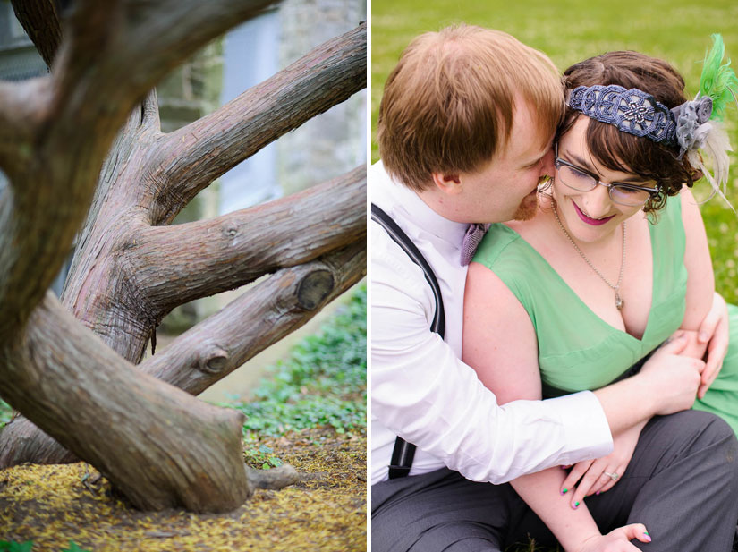 happy couple after their wedding ceremony at st johns college