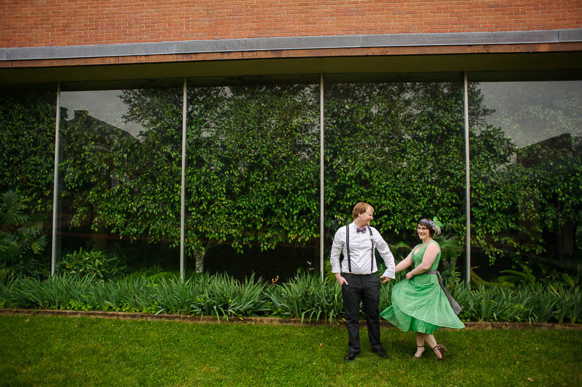 fun wedding photos on the campus of st johns college