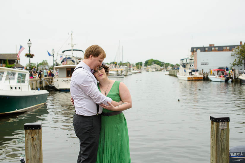 wedding portraits at the docks in annapolis, md