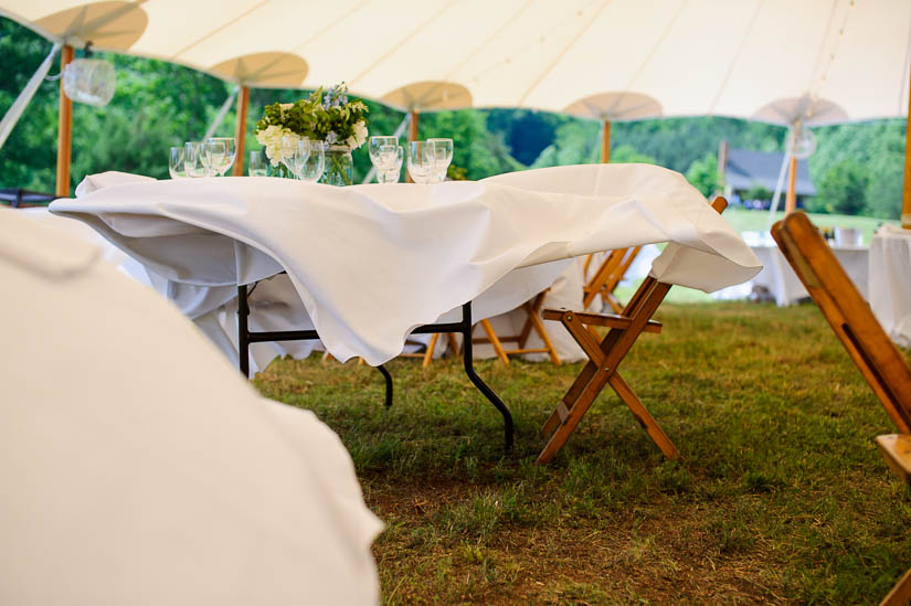 very windy day at charlottesville outdoor wedding