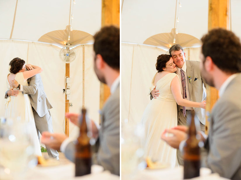 dancing with her father in charlottesville wedding