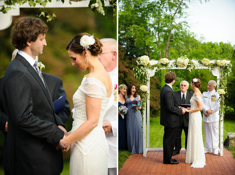 historic rosemont manor wedding ceremony images