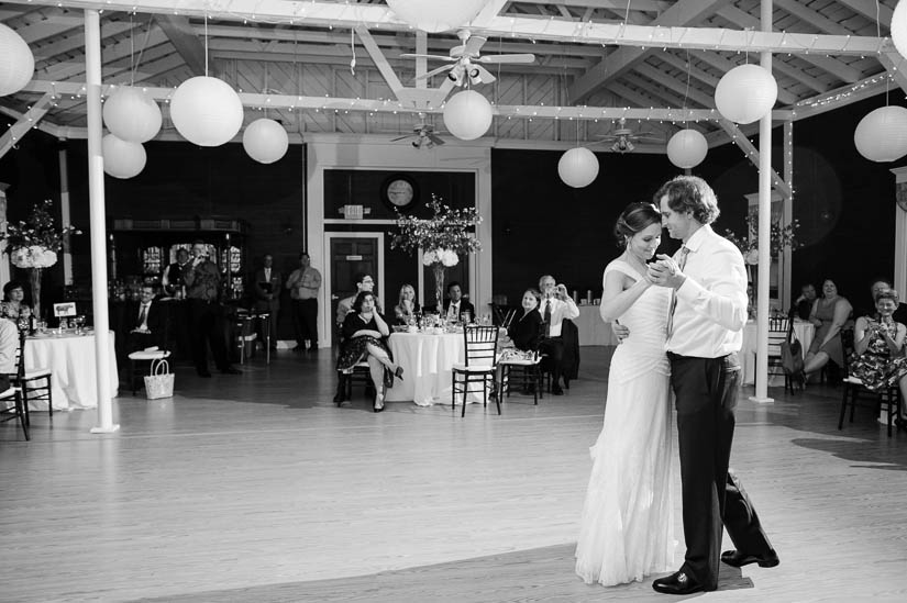 first dance in the carriage house at historic rosemont manor