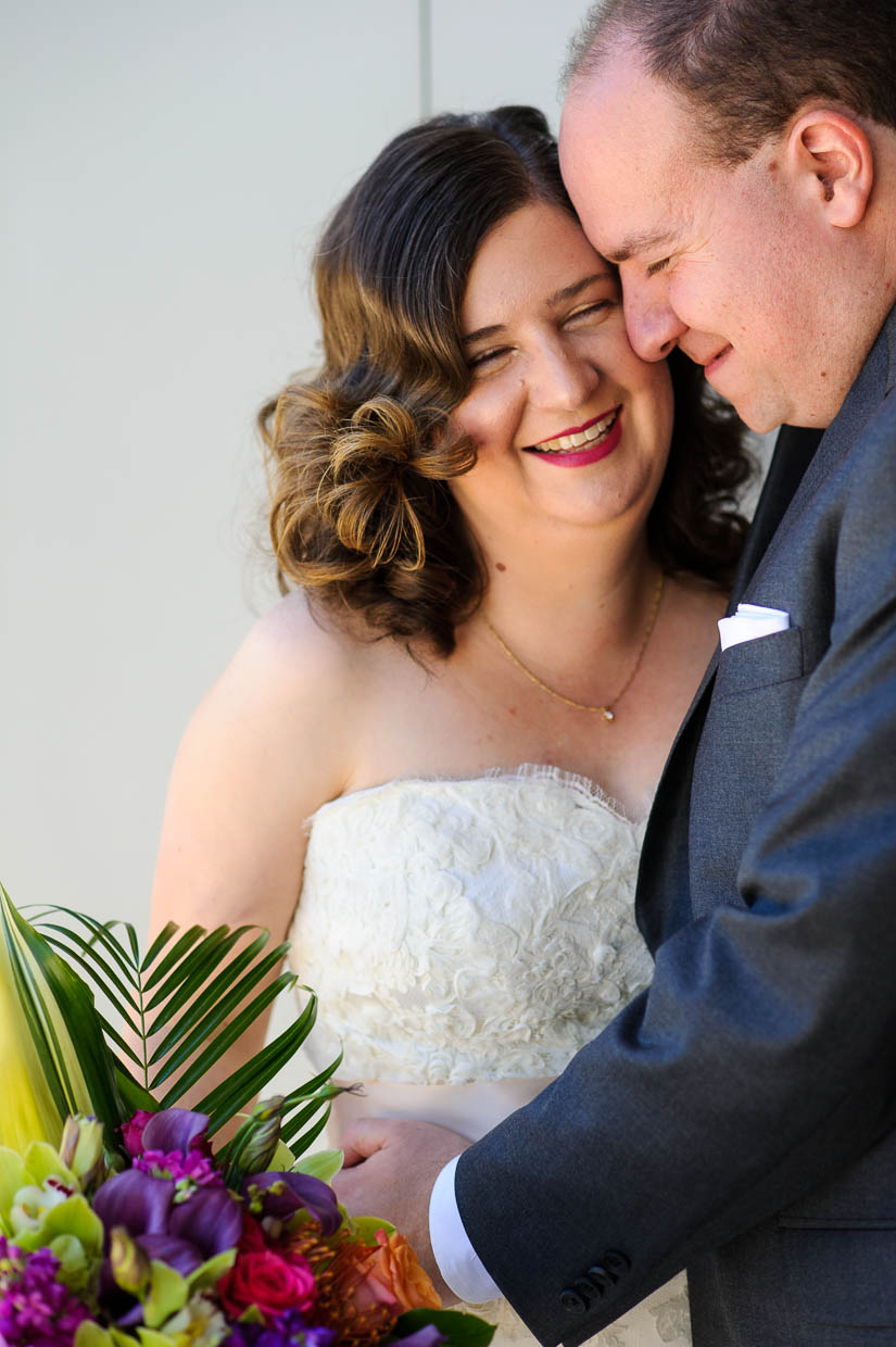 bride and groom portrait at arts club of washington wedding