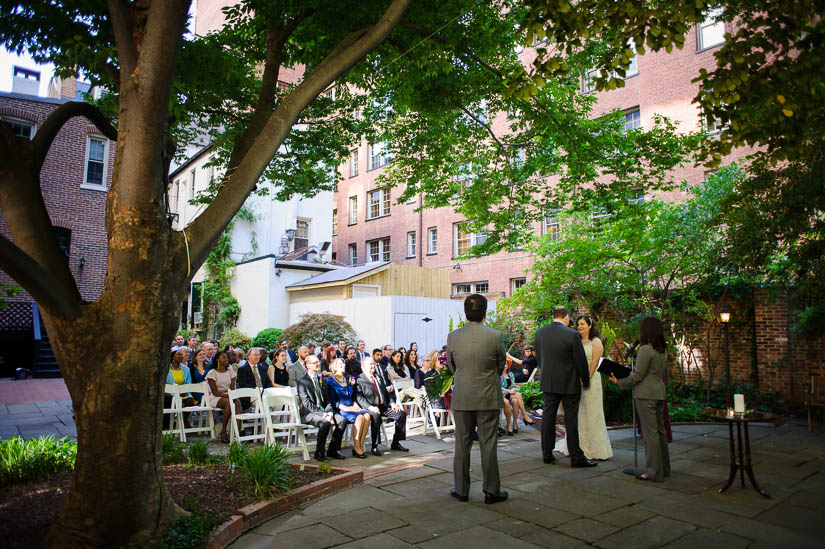 wedding ceremony at arts club of washington wedding