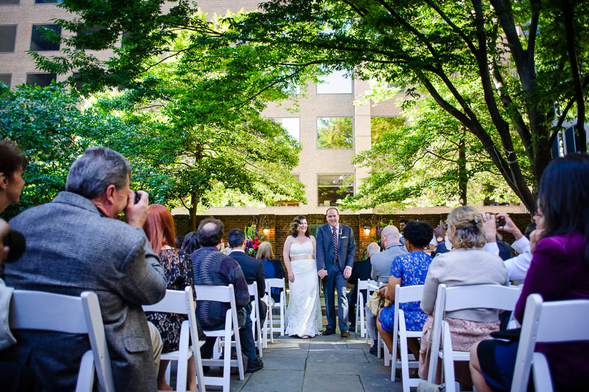 recessional at arts club of washington wedding