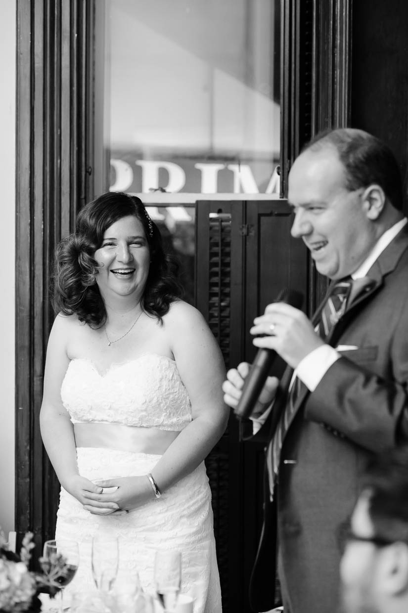 groom making a toast at arts club of washington wedding