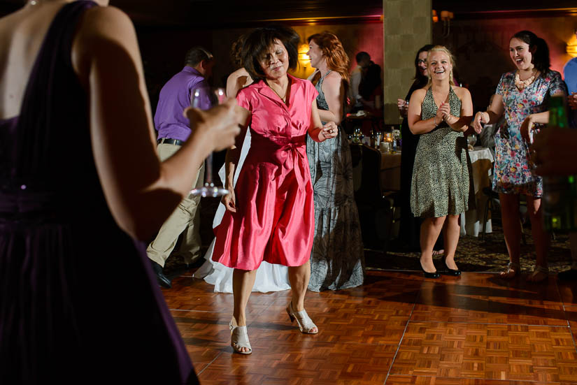 groom's aunt getting jiggy with it