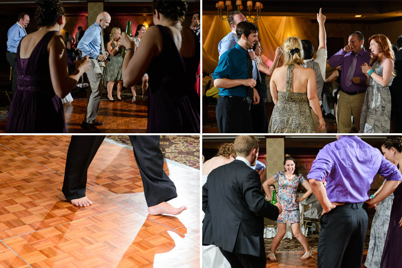 guests dancing at Crowne Plaza Crystal City wedding