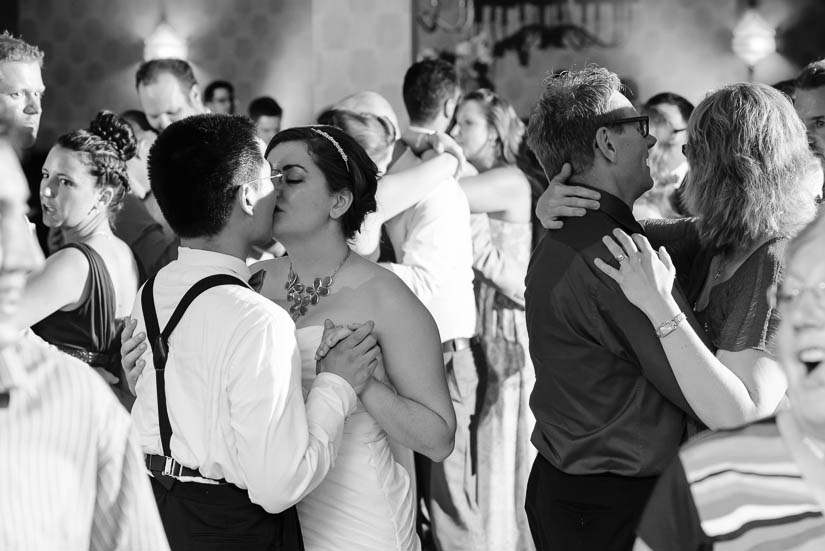 bride and groom at the end of the night Crowne Plaza Crystal City wedding