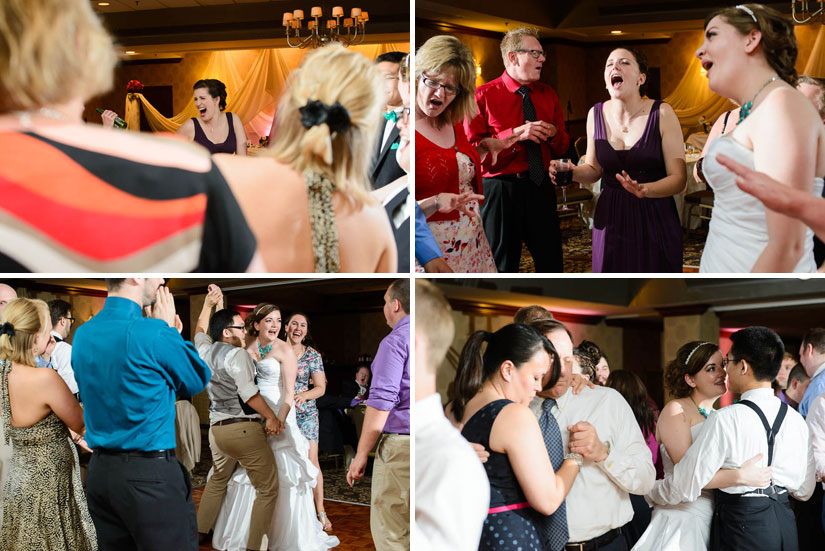 guests dancing at Crowne Plaza Crystal City wedding