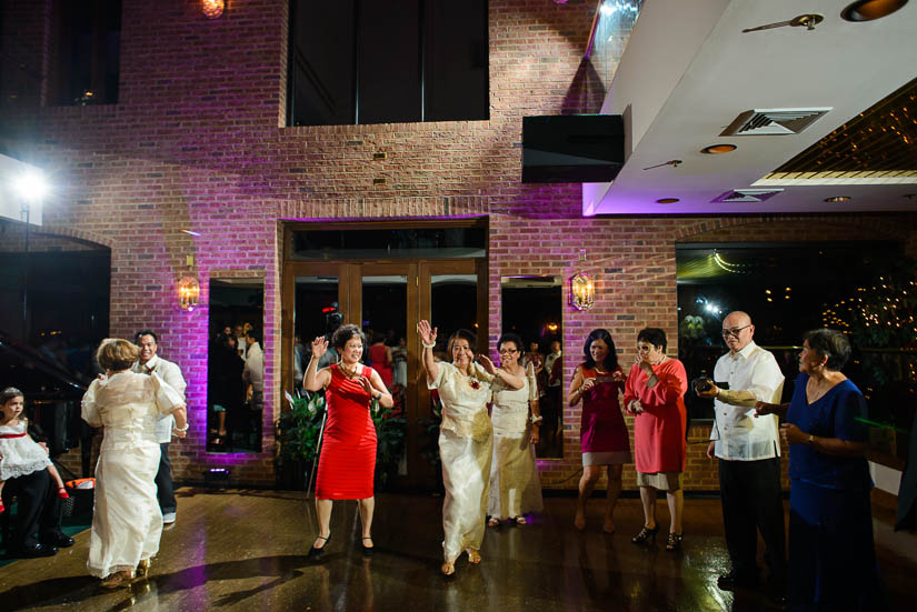 aunties doing gangam style at the grand atrium wedding