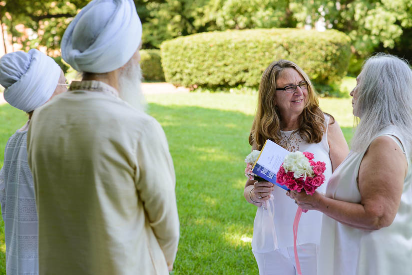 same-sex wedding ceremony in washington, dc park