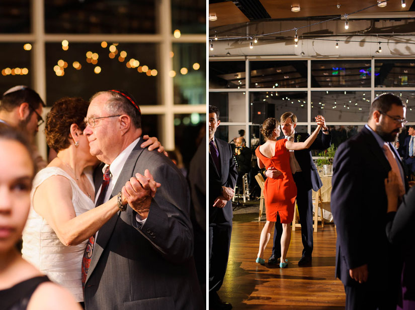 dancing during wedding reception at visarts