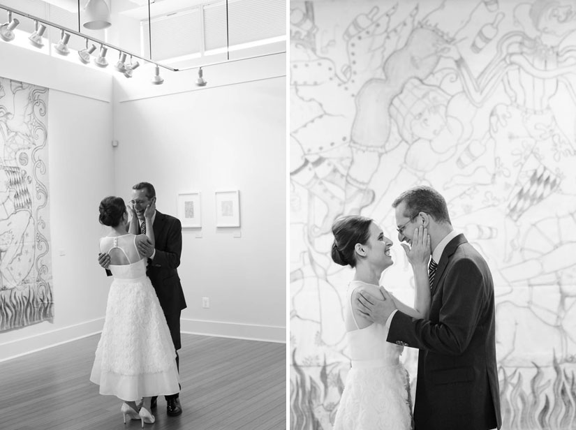 first look images from visarts at rockville wedding